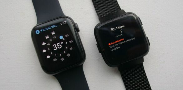 fitbit versa vs apple watch series 4